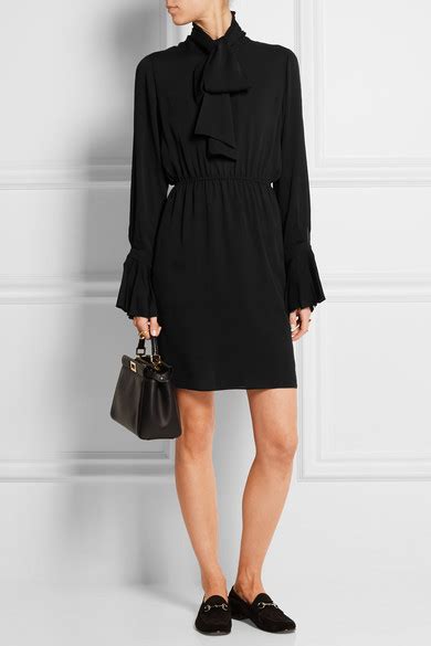 gucci black bow dress|net a porter gucci dresses.